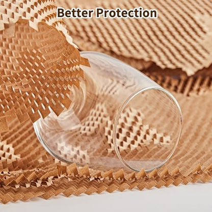 JARLINK Honeycomb Packing Paper, 12" x 200' Packing Wrap Roll for Packing - size: 12"x 200'