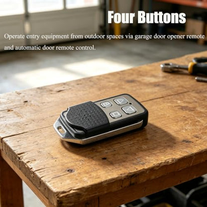 Automatic Door Remote Control, Learning Code Compact Gate Openers Light Garage Door Opener Remote for Garage Swing Gate Sliding Entry Doors