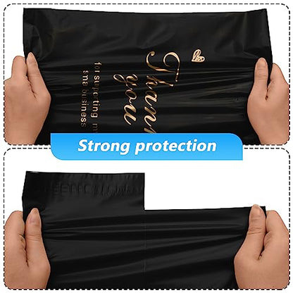 Thank You Poly Mailers with Handle, 10x13 Inch 25 Pcs - color: Thank You, size: 10x13 Inch 25 pcs