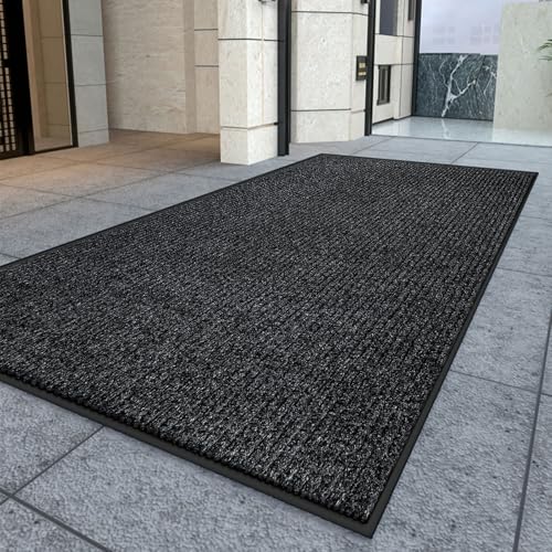Kuyal Front Door Mat, 3'x6' Indoor Outdoor Entrance Mat - size: 36" x 72"