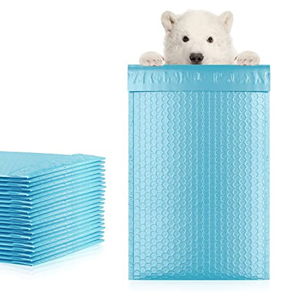 Poly Bubble Mailers, 5 x 9 Inch Light Blue Padded Mailers, Self Seal Shipping Envelopes, Lightweight Poly Mailer Bags, Waterproof Mailing Bags, Pack of 25 - color: Light Blue, size: 5" x 9" / 25 Pack