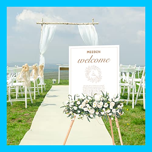 MEEDEN Wood Easel Stand for Display: Wooden Welcome Tripod Stand for Sign - color: Natural