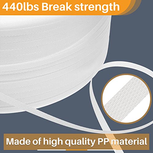 Amylove 1/2 in Strapping, 440 Lbs Heavy Duty Polypropylene Strapping Roll - size: 9900 ft