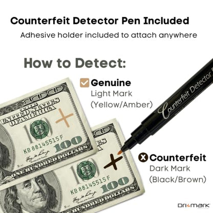 Drimark Cash Test Pro Multi-Function Counterfeit Detector Machine(1 Count)
