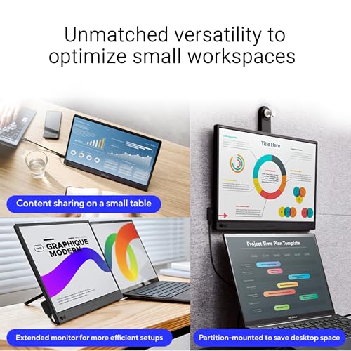 ASUS ZenScreen MB169CK 15.6 Inch 1080p Portable Monitor - style: Dual USB-C Mini HDMI