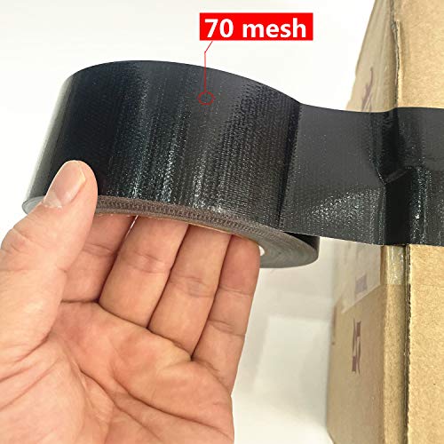 COSIMIXO 5-Pack Black Heavy Duty Duct Tape, 2 inches x 30 Yards, Strong, Flexible, No Residue, All-Weather and Tear by Hand - Bulk Value for Repairs, Industrial, Professional Use - color: Black, size: 5-Pack 2" x 30yds