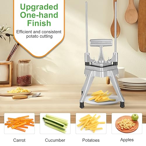 Commercial Vegetable Chopper & French Fry Cutter, 3-Blade Dicer - size: 1/4" & 3/8" & 1/2", style: 3in1 Chopper Dicer