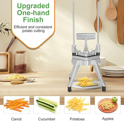 Commercial Vegetable Chopper & French Fry Cutter, 3-Blade Dicer - size: 1/4" & 3/8" & 1/2", style: 3in1 Chopper Dicer