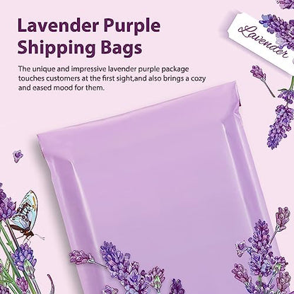 Fuxury Poly Mailers 14.5x19" 200Pcs,Large Shipping Bags for Clothing,Purple - color: Light Purple, size: 14.5x19" 200pcs