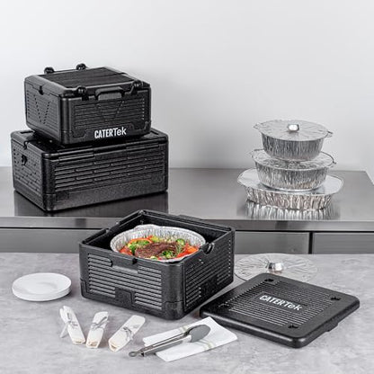 Restaurantware Black Epp Food Pan Carrier, 15 x 8.7 In - size: 14 Quart