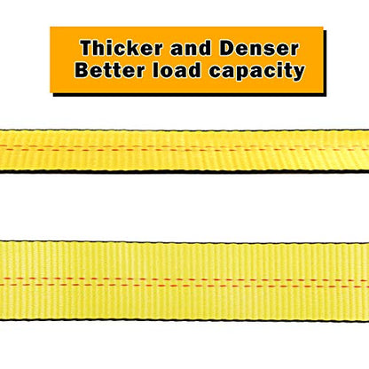 Lift Sling Straps 10'x2 15,000 Pound Capacity 2-Pack Heavy Duty Lifting Slings Web Sling Tree Saver Recovery Strap Web Sling Winch Strap Yellow - color: 10'x2" 15,000 Pound Yellow