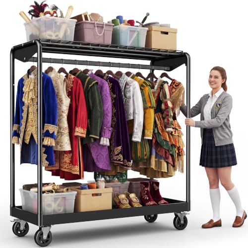HOKEEPER Clothes Rack Load 1000LBS Commercial Clothing Rack Heavy Duty - size: 20"D*47.2"W*70.5"H