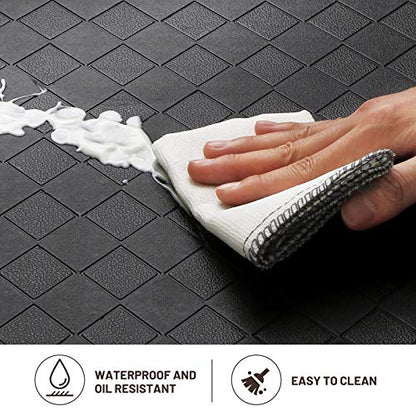 HappyTrends Kitchen Floor Mat - 4/5 Inch Thick Anti-Fatigue Kitchen Rug - color: Black, size: 54"L x 22"W x 0.8"Th
