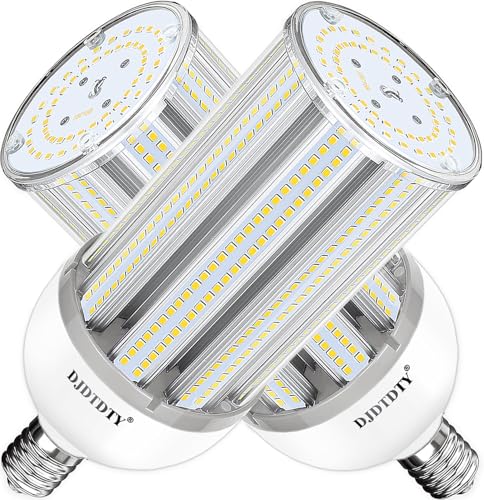 2 Pack 150W LED Corn Light Bulb, Super Bright 150Watt Corn Bulbs, E26 Base with E39 Adapter,5000K,18000LM LED Light Bulb for Garage Warehouse Workshop Barn (150W)