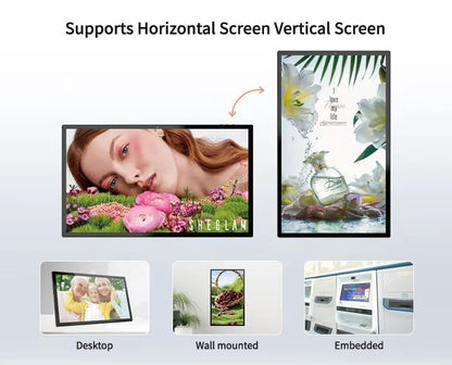 21.5 Inch Android Digital Signage Display, RK3576 Octa-Core, Android 14 Touch Screen Tablet, 4GB RAM 64GB ROM, FHD IPS 10-Point Touchscreen, WiFi 6, Bluetooth 5.4, VESA Wall Mount, POE (White)