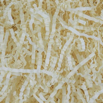 Caleihd Crinkle Cut Paper Shred Filler Gift Cushion Streamer Oyster White - color: Oyster White