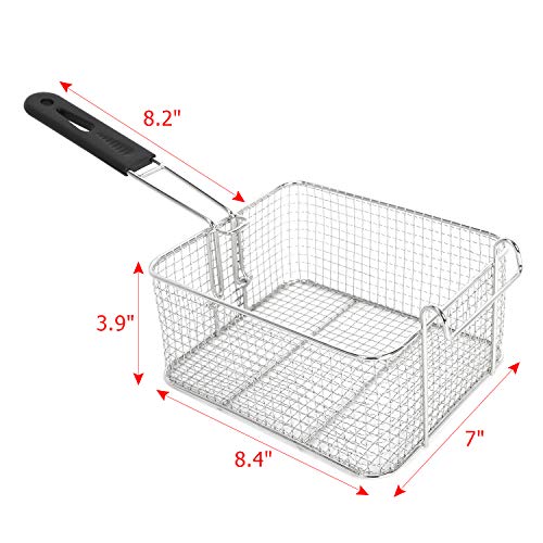 Electric Fryer,12L Commercial Electric Countertop Stainless Steel Deep Fryer Basket French Fry Restaurant Home Kitchen