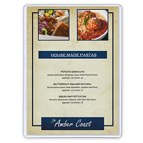 StoreSMART - Rigid Plastic Menu - 5" x 7" - 300-Pack - HPP5X7-MENU-300 - size: 300-Pack