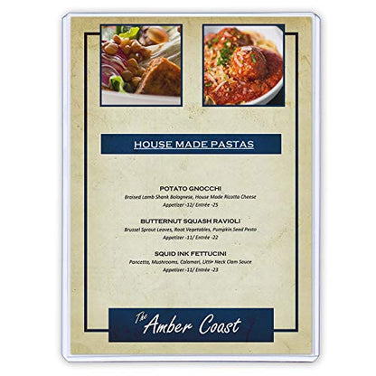StoreSMART - Rigid Plastic Menu - 5" x 7" - 300-Pack - HPP5X7-MENU-300 - size: 300-Pack