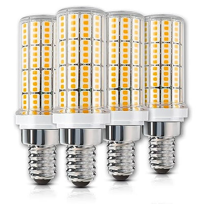 E12 LED Candelabra Light Bulbs, 200W Equivalent Chandelier Bulbs, 3000K Daylight White Non-Dimmable E12 LEDs Bulbs, 20W LED Light Bulb for Chandeliers, Ceiling Fan, Pendant, Wall sconces, Pack of 4 - color: Orange