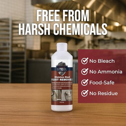 CLEAN MY STEEL Stainless Steel Rust Remover Industrial Cleaner 5L - size: 169 Fl Oz (Pack of 1)