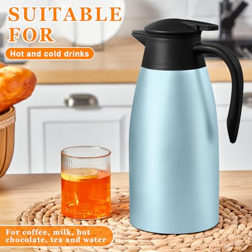 Norme 2 Pcs Thermal Coffee Carafe Creamer, Blue, 68 oz - color: Blue, size: 68 oz