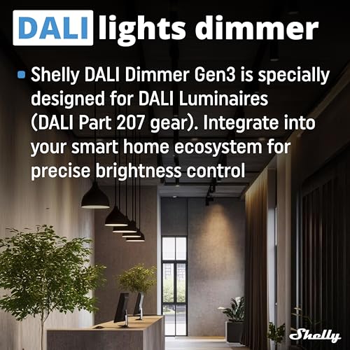 Shelly DALI Dimmer Gen3 Wi-Fi Smart Controller for Dimming LED