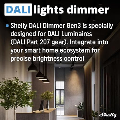 Shelly DALI Dimmer Gen3 Wi-Fi Smart Controller for Dimming LED
