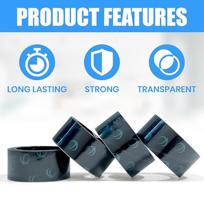 Clear Packing Tape, 12 Rolls Heavy Duty Packaging Tape for Shipping Packaging Moving Sealing, Thicker Clear Packing Tape, 1.88 Inches Wide, 60 Yards Per Roll