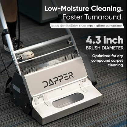 22" Counter-Rotating Brush (CRB) Commercial Carpet & Hard Floor Cleaning Machine – 450 RPM, Quiet 53 dBA, Durable 60 lb Wide-Area Scrubber – Ideal for Banquet Halls, Event Centers & Large Facilities - size: 22"