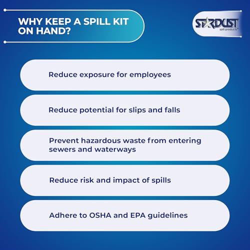 Stardust Spill Products Universal Spill Kit, OSHA Compliant, 12-Pack - size: 12 Pack