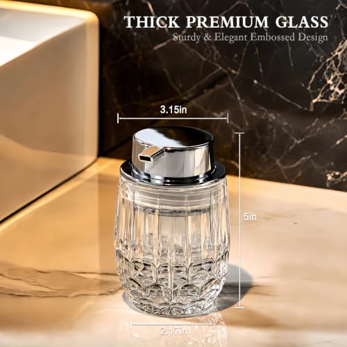 CICUFY Glass Foaming Hand Soap Dispenser, Clear - color: Clear