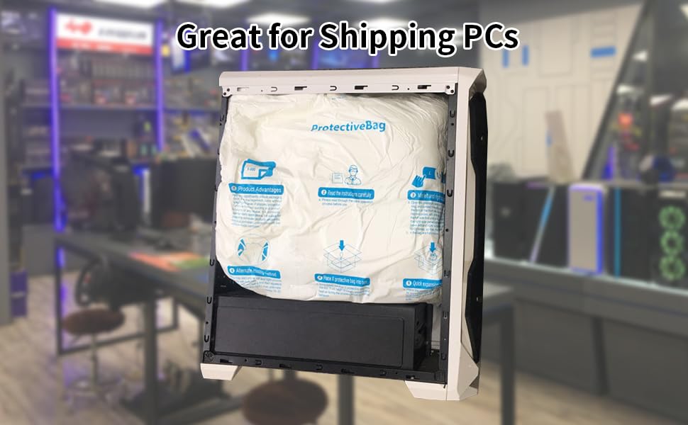 2 Packs Expanding Foam Packaging - 14" x 16" Quick Expanding Foam Bags - size: 14" x 16"