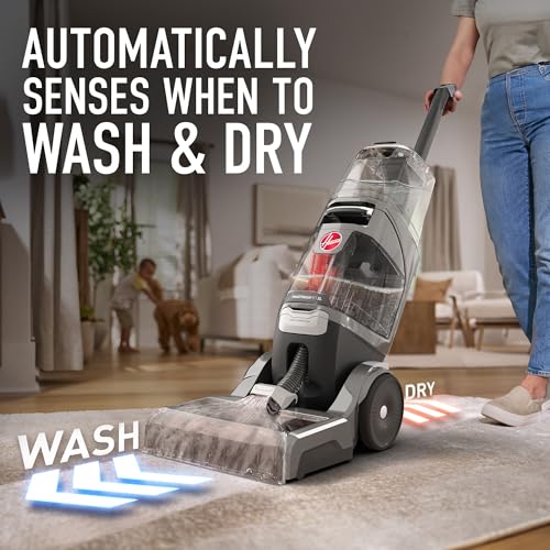 Hoover SmartWash Pet XL Upright Carpet Cleaner Machine for Carpet and Upholstery, Automatic Deep Cleaning Carpet Shampooer, Converts to Spot Cleaner, Pair with Hoover Carpet Cleaner Solution - style: SmartWash Pet XL