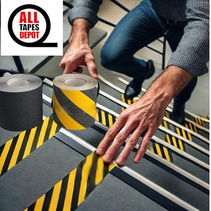 Sure-Step Non-Skid Safety Black 6” x 60 Tape – High Traction, Waterproof Adhesive, Anti-Slip Tape for Stairs, Ramps, and Walkways – OSHA Compliant