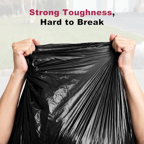 40-45 Gallon Garbage Bags, 40"x48", Pack of 100, Heavy Duty Large Trash Bag, Strong Trash Can Liners for Office, Picnic, Kitchen, Commercial, Made in USA - style: 45Gal-100 pcs-0.8