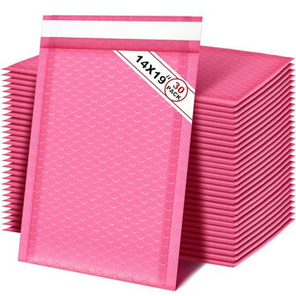 Henoyso 30 Pcs Extra Large Bubble Mailers 14 x 19 Inches - color: Pink, size: 14 x 19 Inches
