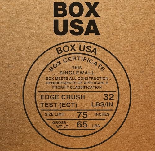 BOX USA Small Boxes Holds 65lbs, 12x8x8 25-Pk for Shipping & Packing