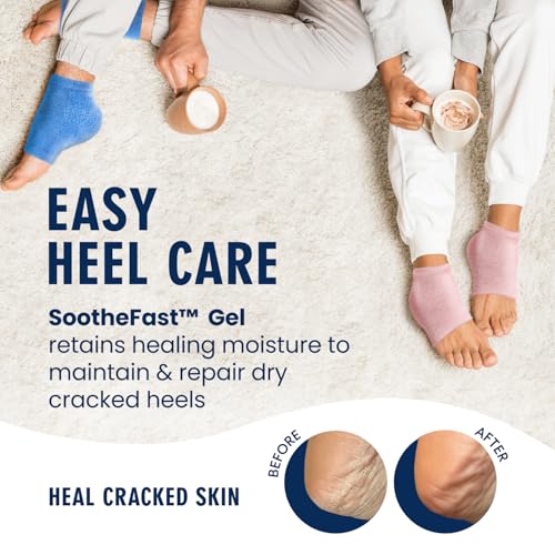 Dr. Frederick's Original Fuzzy Heel Socks (Blue Haven) - color: Blue Haven