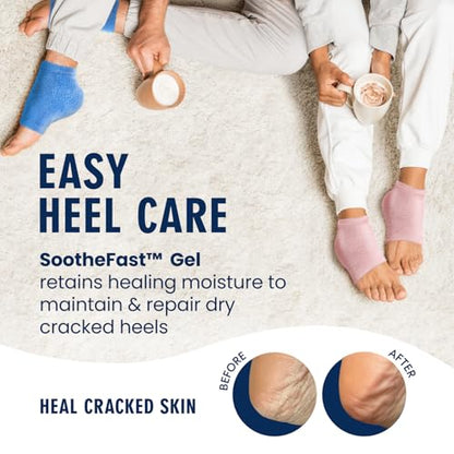 Dr. Frederick's Original Fuzzy Heel Socks (Blue Haven) - color: Blue Haven
