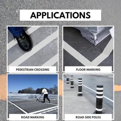 DuraMark RPT-750 Reflective Pavement Marking Tape, White, 2 in x 18 ft - color: White, size: 2 Inch x 18 Ft