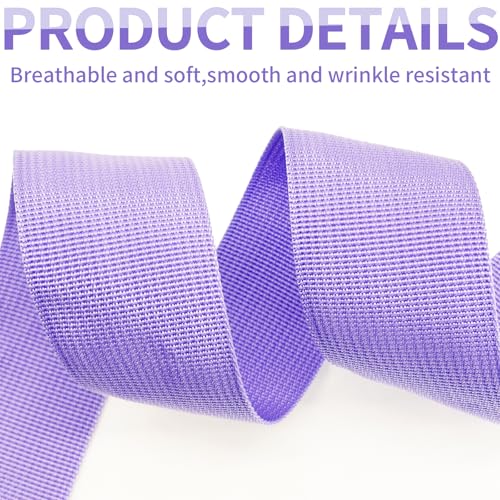 2" Lavender Wide Webbing Straps 40yd for Lawn Chair,Bag &Sewing - color: Lavender 33