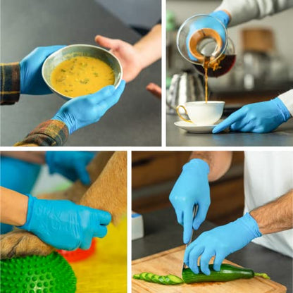 Raxwell Disposable Gloves, Nitrile, Latex Free, Food Grade, Small, 100 Pack - size: Small, style: 100 Count
