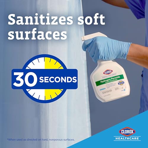 Clorox Healthcare Hydrogen Peroxide Disinfectant Cleaner Spray, 32 fl. oz. - size: 32 Fl Oz (Pack of 1)