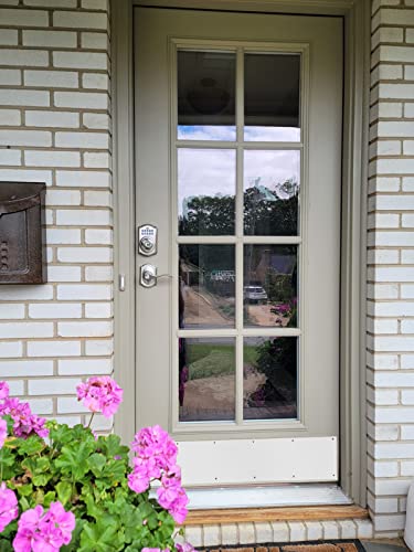 Door Metal Kick Plate 10x24 inches Aluminum Plates White - color: White, size: 24inches