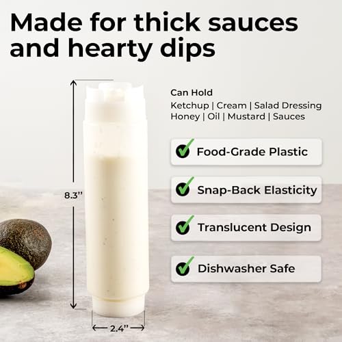 Restaurantware-16oz. FIFO Inverted Plastic Squeeze Bottle with Refill and Dispensing Lids - First In First Out - Perfect for Restaurants, Catering, and Food Trucks - 1ct box - style: 16 oz