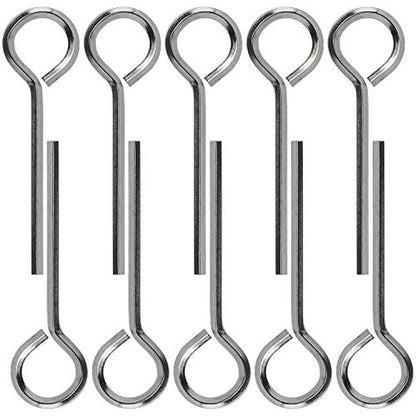 PAGOW 10 Pack 5/32" Standard Hex Dogging Key with Full Loop, Allen Wrench Door Key for Christmas Festival Party Decoration Hurricane Protection Push Bar Panic Exit Devices(0.84" x 2.78") - style: 10 Pack 5/32 inch