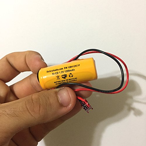 (5 Pack) Exit Sign Emergency Light Ni-CD Battery ELB1P201N2 ELB-1P201N2 ELB1P2901N 1.2v 1200mah Ni-CD ELB-0320 NiCD NiCad