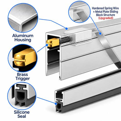 Automatic Door Sweeping Bottom Aluminum Alloy 36-inch