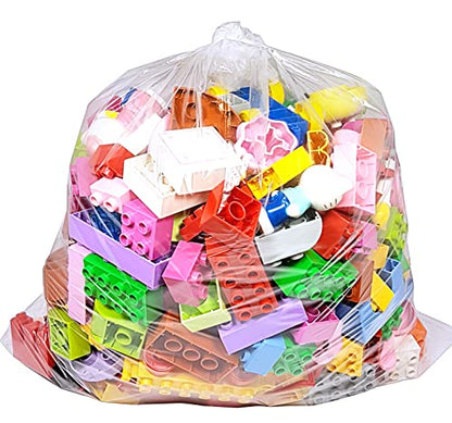 Wowfit 100 CT 20x26 1.1 Mil Large Clear Poly Bags, Flat Open Plastic - size: 20"x26"-100pcs